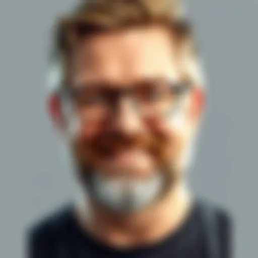 Gabe Newell's New Look Gabe Newell showing his new appearance with a fresh hairstyle and confident smile, embodying a modern vibe for the gaming industry.