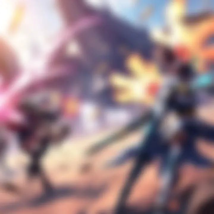 Gacha Game Combat Scene A dynamic battle scene from Limbus Company showcasing characters in action with vibrant effects and engaging elements, highlighting its unique combat system.