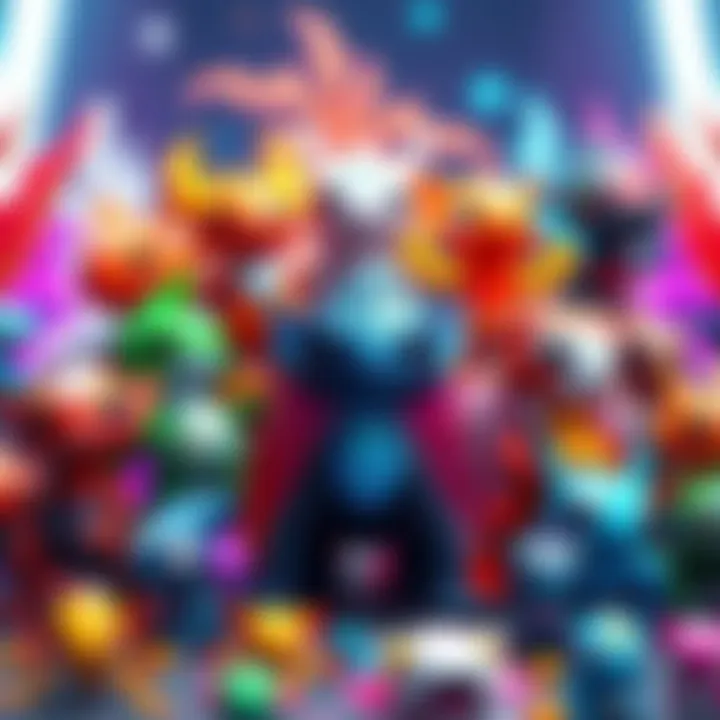 A collection of colorful Galaxy Ghist Sprites displayed together, highlighting their unique designs and vibrant colors.