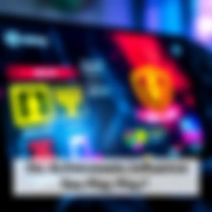 A close-up of a gaming console screen showing various unlocked achievements and trophies in vibrant colors