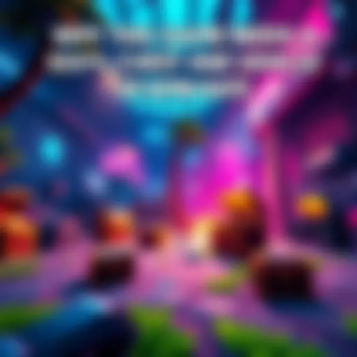 A vibrant game setting showing multiple chests and vehicles scattered around, illustrating the need for consistent spawn rates.