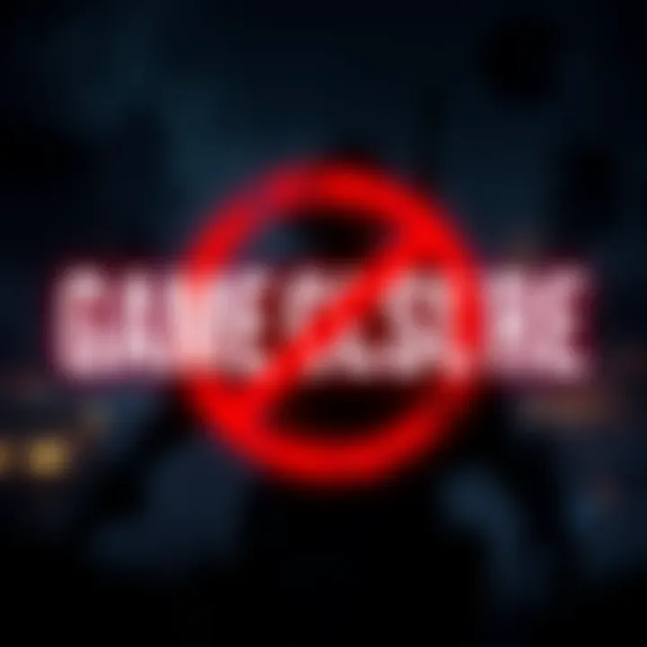 A graphic showing a game logo with a red crossed-out symbol, representing the shutdown of PlayerUnknown's survival game after six months.