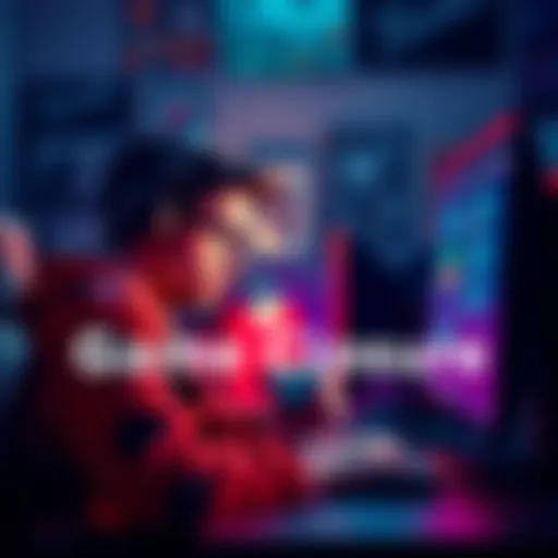 A gamer looking frustrated in front of a computer, holding a controller, showing frustration while trying to close a game