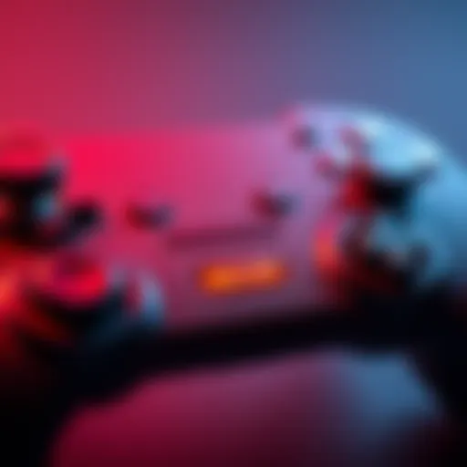 A close-up view of a game controller showing different button configurations for light and heavy attacks.