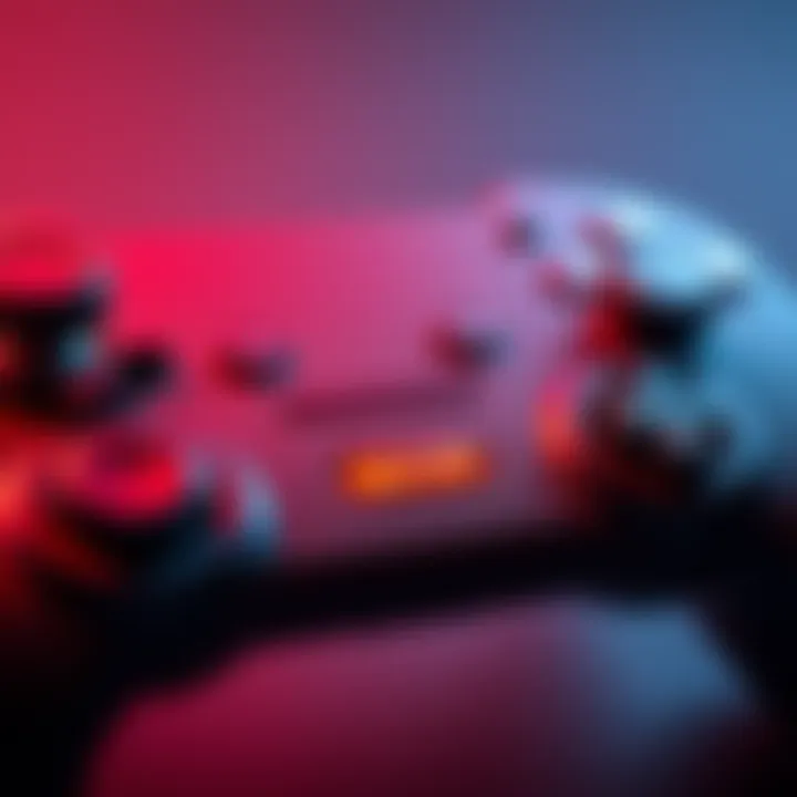 A close-up view of a game controller showing different button configurations for light and heavy attacks.