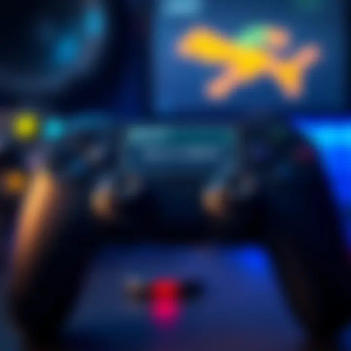 A game controller showing a screen with a glitch notification about difficulty change from easy to medium after hours of play.