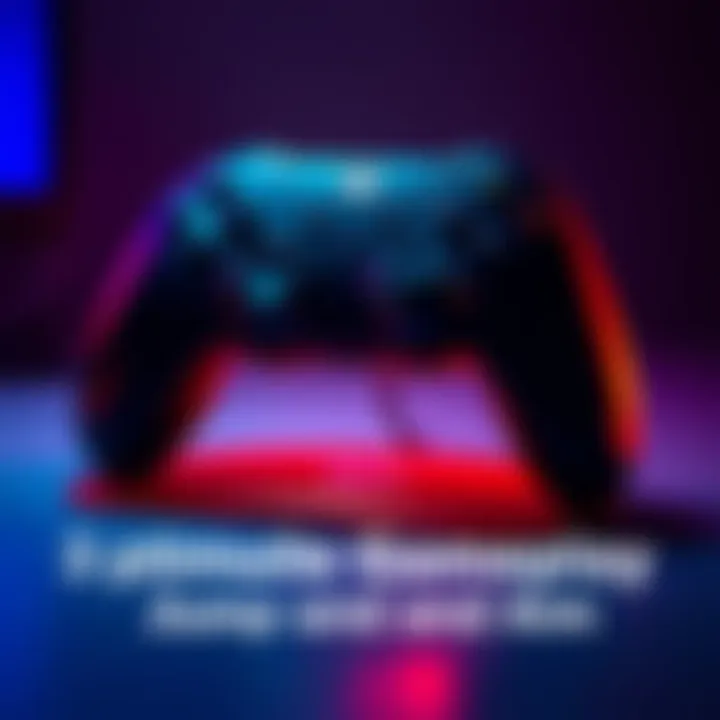 A game controller with the left stick highlighted, indicating the jump button modification for better aiming