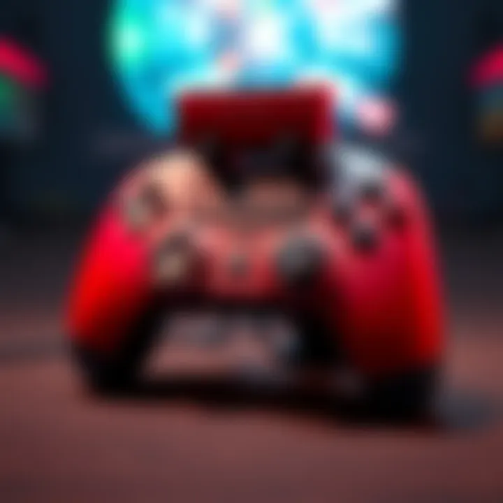 Close-up of a game controller displaying proposed muzzle attachment slot for better gameplay