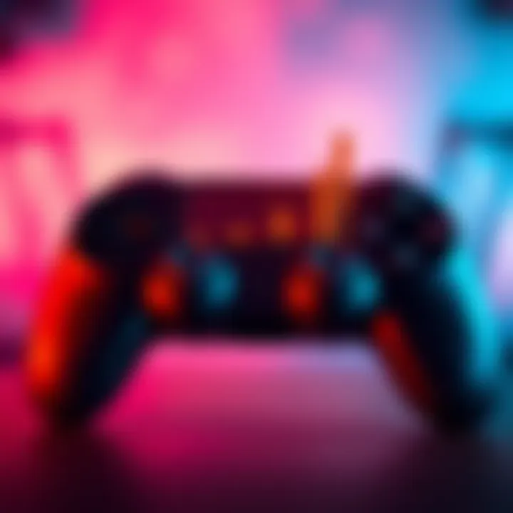 Game controller with winning streak graph A game controller with a rising graph showing winning streaks, symbolizing strategies to maintain performance.