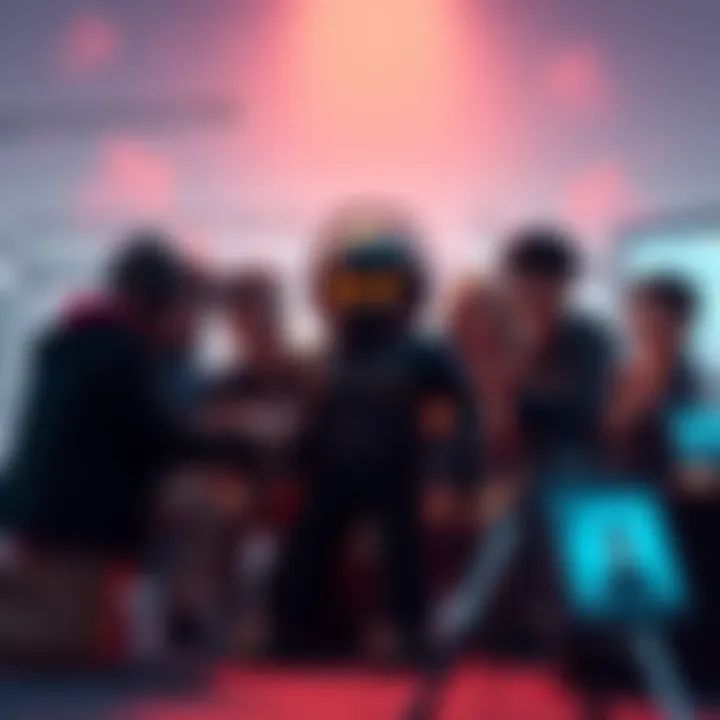 A group of people discussing ideas for a Titanfall-inspired Roblox game.