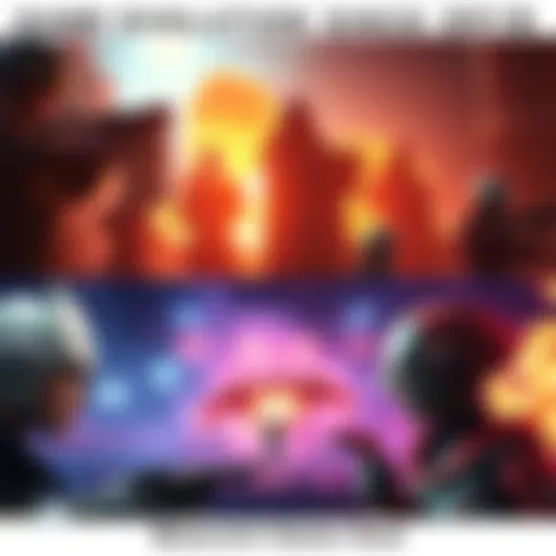 An updated video game scene showcasing new graphics and characters compared to the original 2018 reveal