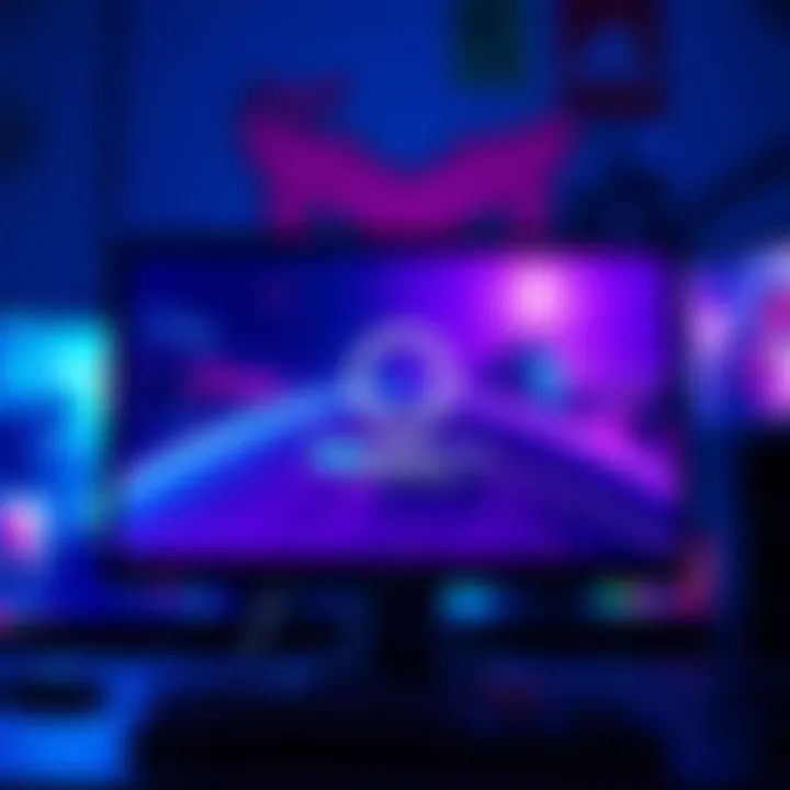 A computer screen displaying a game installation progress bar with a loading symbol and game graphics in the background