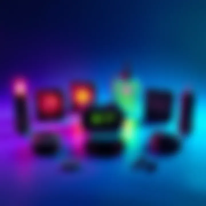 A display of various gaming components and combinations for optimal gameplay enhancement, focusing on two-item setups with one HP module.