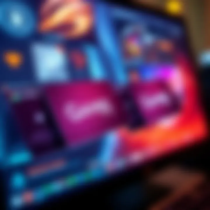 A close-up of game key cards displayed on a computer screen, highlighting their digital nature and connection to gaming.