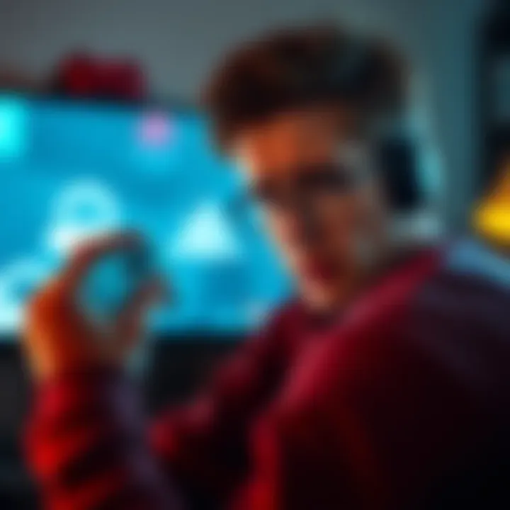 A gamer looking at a console with no Game Pass icons displayed on the screen, showing signs of confusion and frustration.