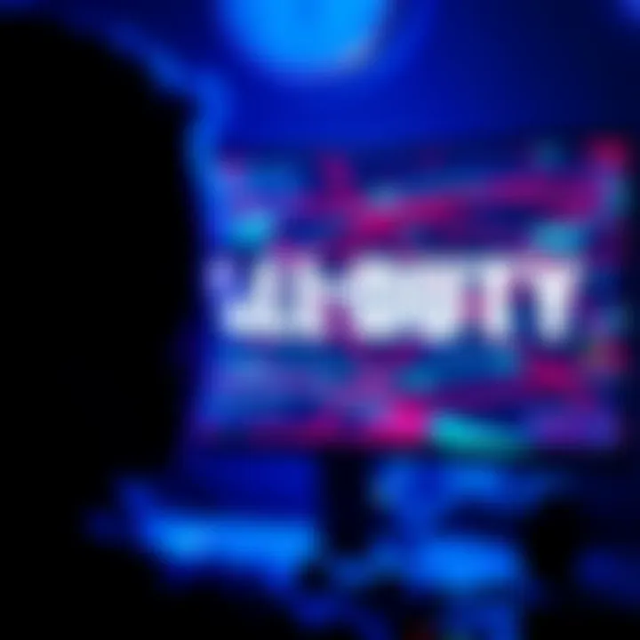 A gamer faces a screen with glitches and performance drops in Call of Duty after overriding DLSS settings.