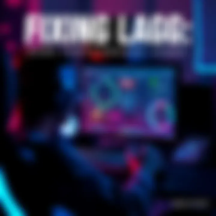 A person checking their computer settings while playing a video game