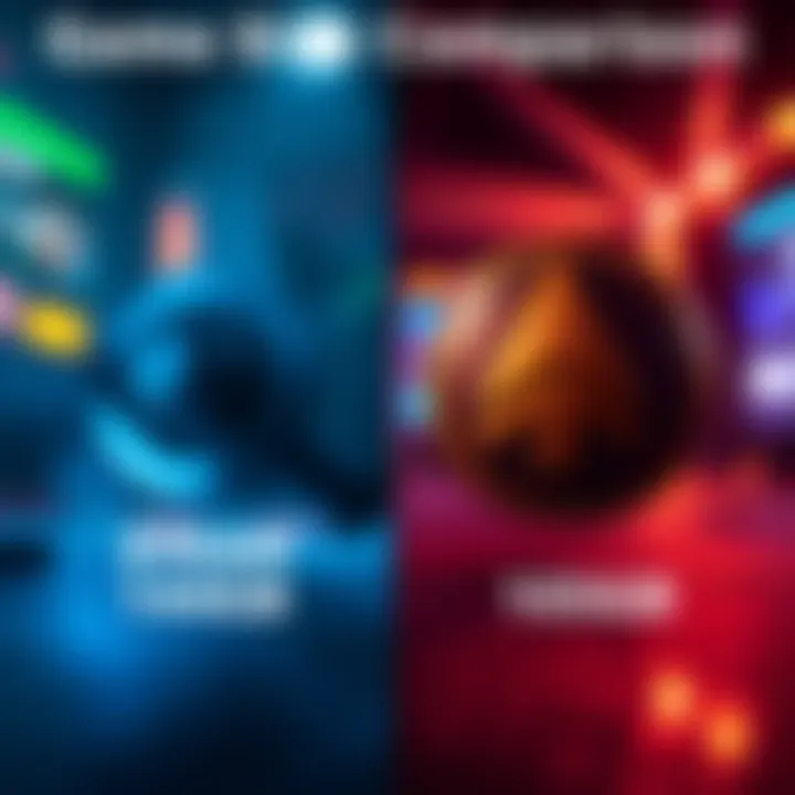 A side-by-side comparison of game sizes on Steam and Epic, showing Steam's 144GB and Epic's 105GB.