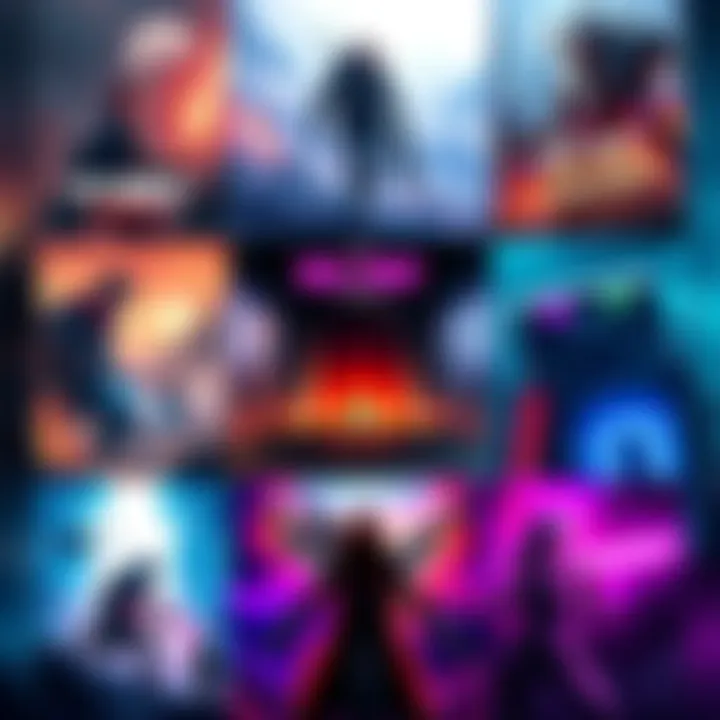 A collage of game covers similar to Afterimage, showcasing vibrant art styles and adventurous themes