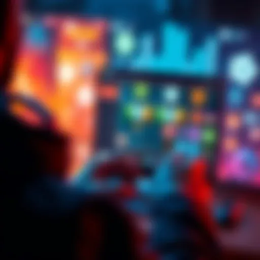 A player using game textures in chat with colorful icons and textures displayed on screen