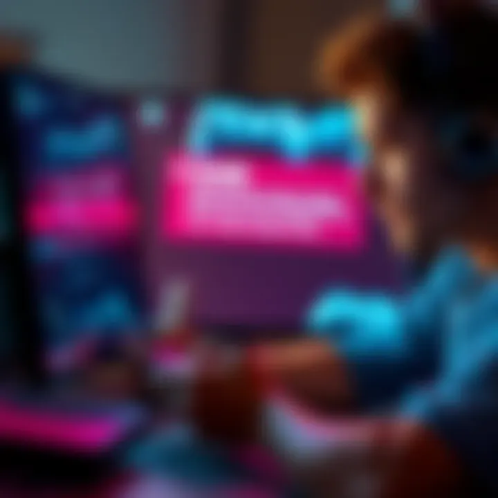 A gamer examining storage device notifications on a screen, looking for solutions to transfer issues.