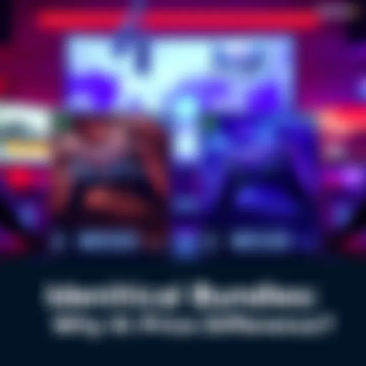 Two identical game bundles displayed side by side with price tags showing the difference.