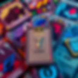 Game cards with cost options A collection of game cards showing different cost options, including one that indicates a 7 cost, highlighting the balance in gameplay strategies.