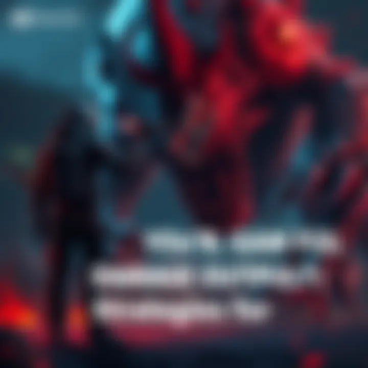 A gaming character stands ready with weapons drawn, focused on a large boss monster in a dark, fantastical setting