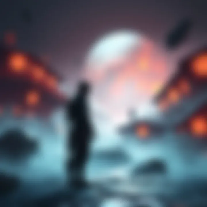 A game character standing in a dynamic scene, contemplating a tough decision in Chronological mode, reflecting on the absence of Permadeath option.