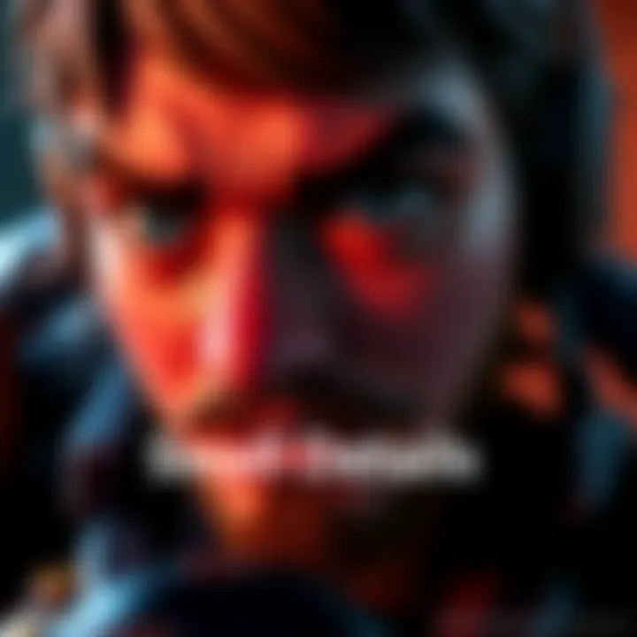 A detailed view of a game character showcasing intricate animations and expressions