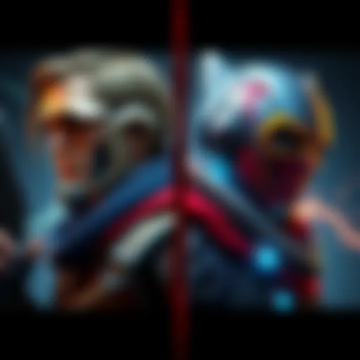 Side-by-side view of Edge of Fate and Renegades DLC characters showcasing their unique features