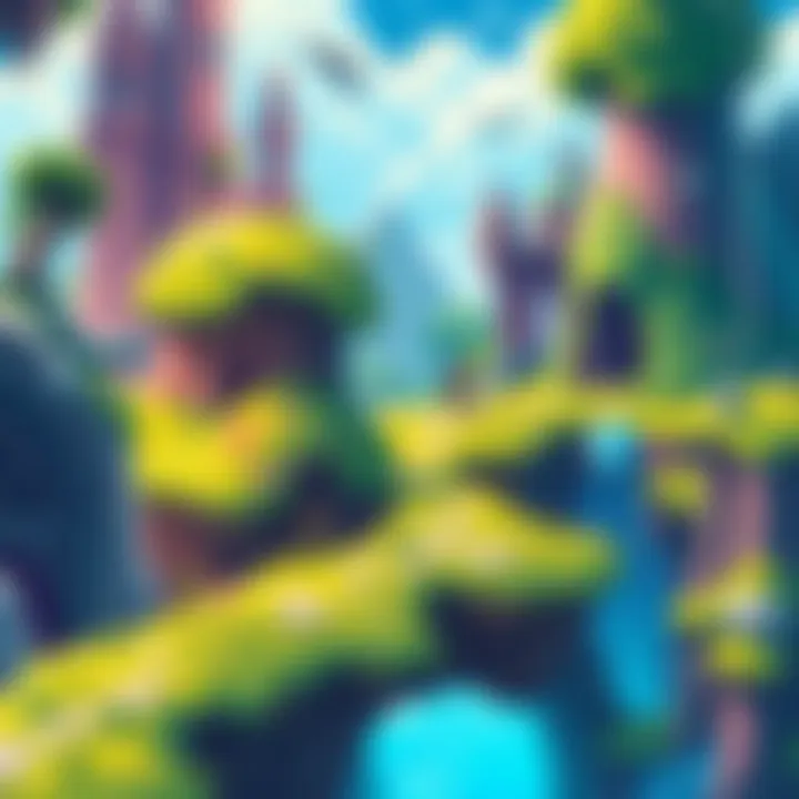 A character navigating through a colorful 2D landscape with dungeons and hack 'n slash combat elements