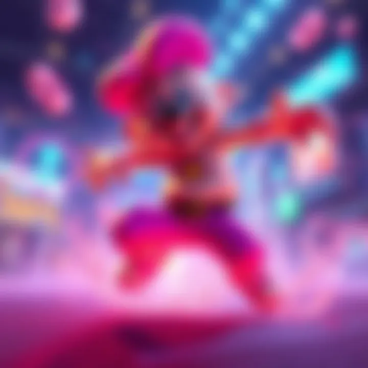 A vibrant game character showcasing realistic jiggle physics in action, enhancing movement and realism in gaming.