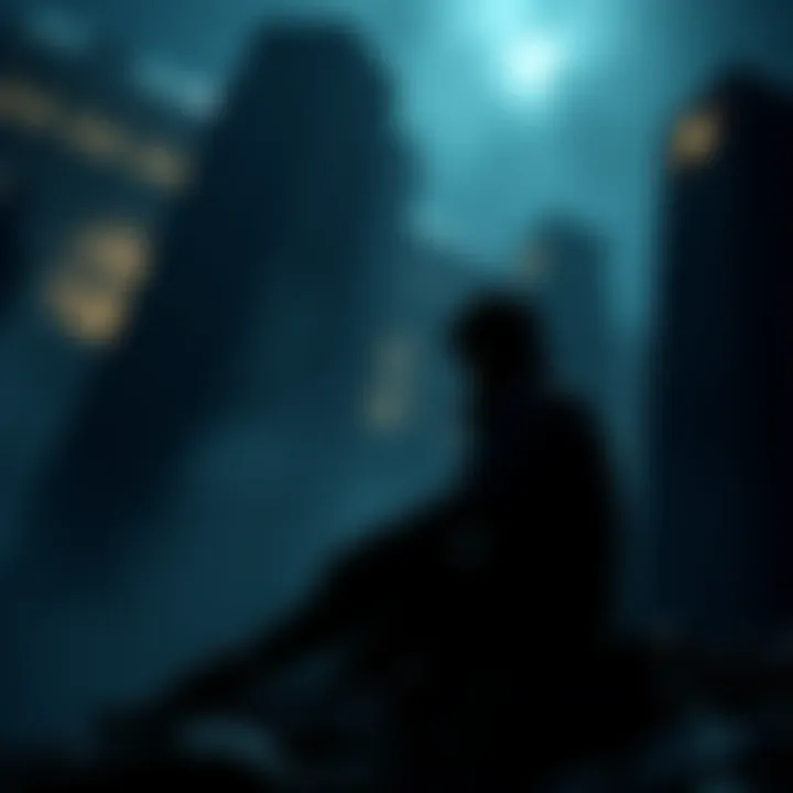 A character from a video game sits pensively, surrounded by dark, atmospheric scenery, symbolizing the impact of loss and the depth of the game's story.