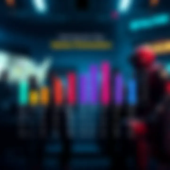 A visual comparison of game character stats, highlighting the highest and lowest performance values for each character.