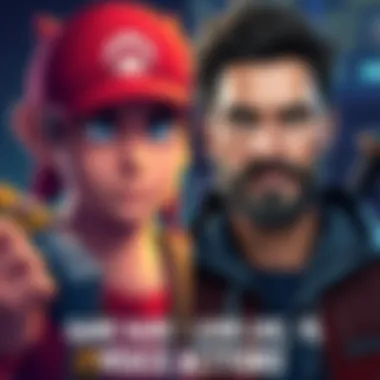 A digital illustration showing a video game character next to their voice actor, highlighting their similarities in appearance.