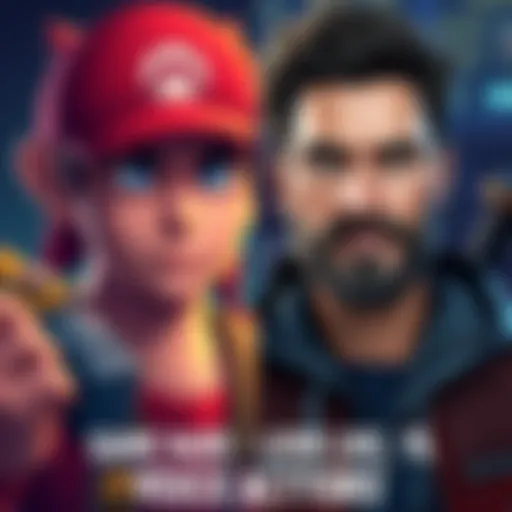 A digital illustration showing a video game character next to their voice actor, highlighting their similarities in appearance.