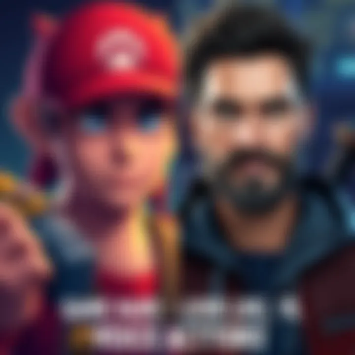 A digital illustration showing a video game character next to their voice actor, highlighting their similarities in appearance.
