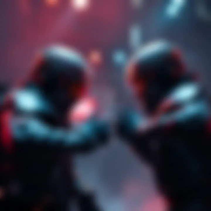 Two game characters facing off in a battle setting, showcasing the new gameplay dynamics after 2v8 ended.