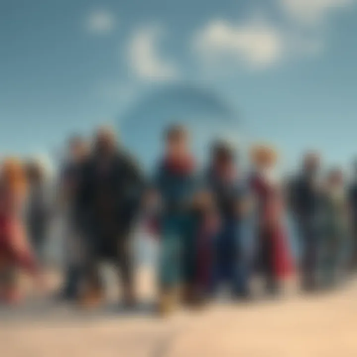 Game Characters Returning After Break Various game characters stand together, representing a mix of old and new elements in gaming, symbolizing the two-year break and changes made.