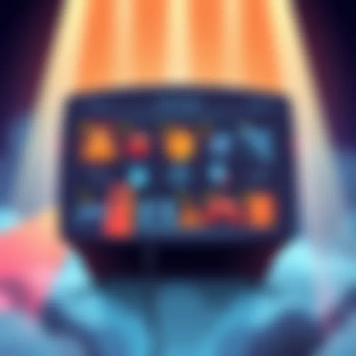 Illustration showing various game options and choices that players can select from, highlighting engagement and gameplay enhancement.