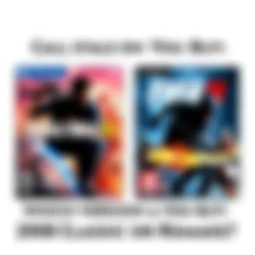 Game Comparison Two game covers side by side, one for the 2008 classic and one for the recent remake, showing distinct art styles.