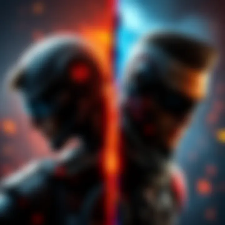 A split image showing the original Steam game on one side and the Epic Remaster on the other, highlighting their differences.