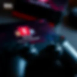 Game controller and achievements screen A close-up of a game controller with a screen showing achievements in Dead by Daylight, highlighting the remaining nine goals to complete.