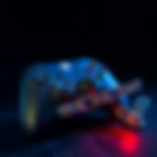 A game controller next to a broken chain symbolizing the end of support for a game, with a dark background representing uncertainty for players.
