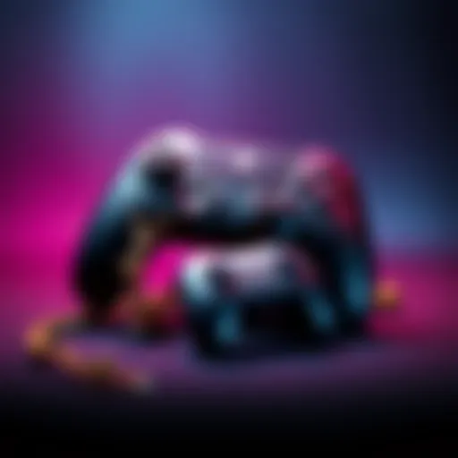 A gaming controller sitting next to a broken trophy, symbolizing the end of trophy hunting.