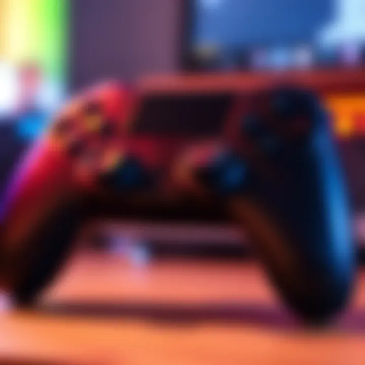 A game controller with a focus on a single mode button, symbolizing preferences in gaming experiences.