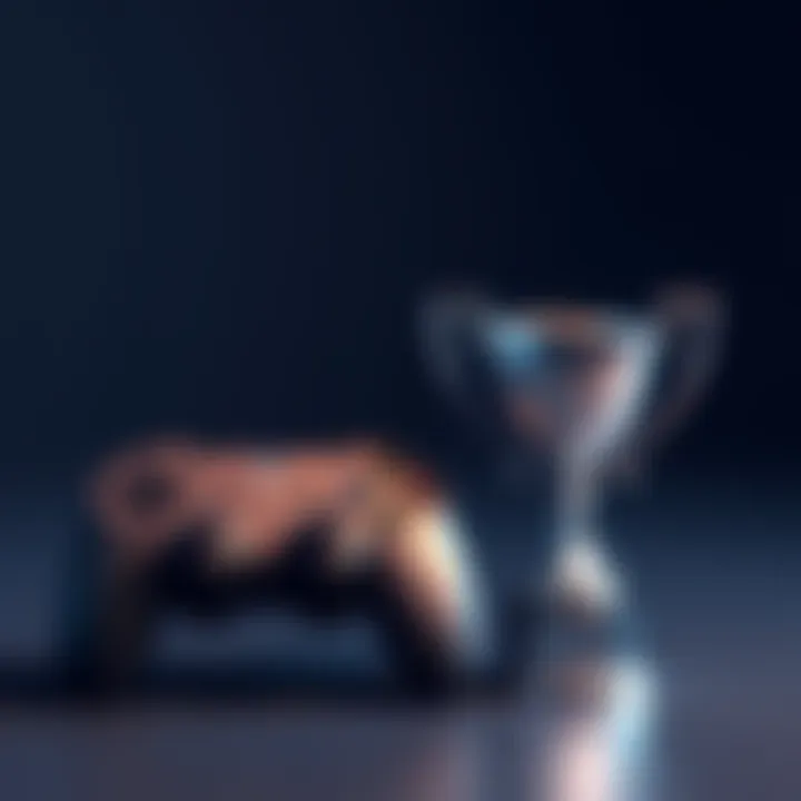 A game controller beside a shining platinum trophy, representing achievements in video games without multiplayer requirements.