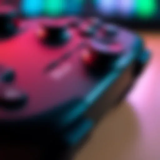 A close-up of a gaming controller showing settings for sensitivity adjustments, representing the choice between 30cm and 40cm for better gameplay control.