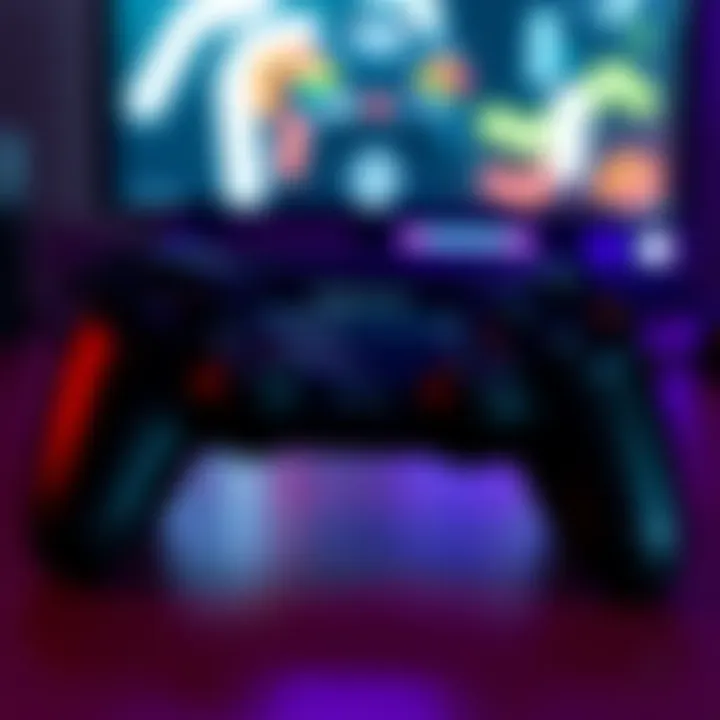 A game controller displayed with a focus on its settings screen showing vibration options turned off